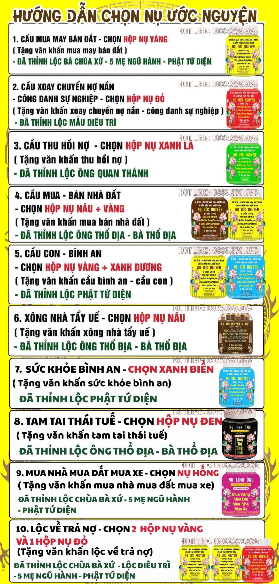 nụ ước nguyện 4 mặt hướng dẫn chọn nụ