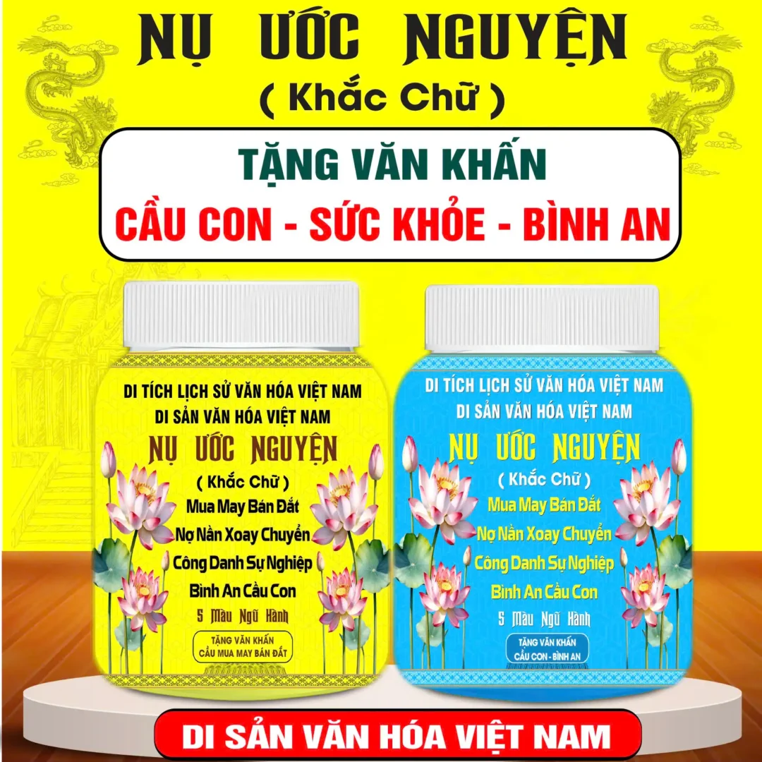 Cầu con nụ ước nguyện 4 mặt