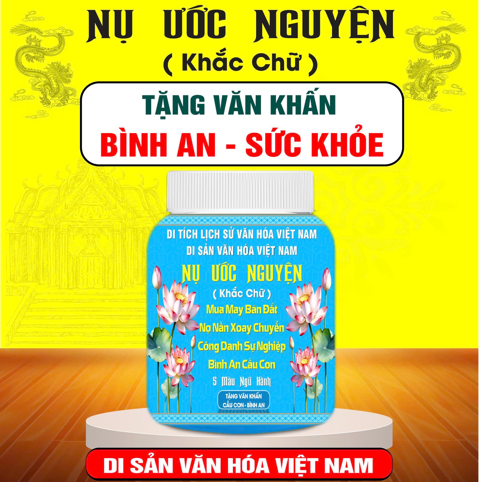 Nụ ước nguyện 4 mặt sức khỏe cầu con
